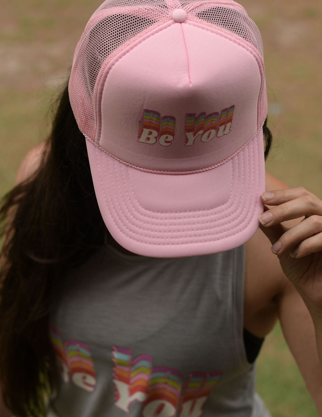 S.L.A.M. Be You Soft Pink Trucker Hat