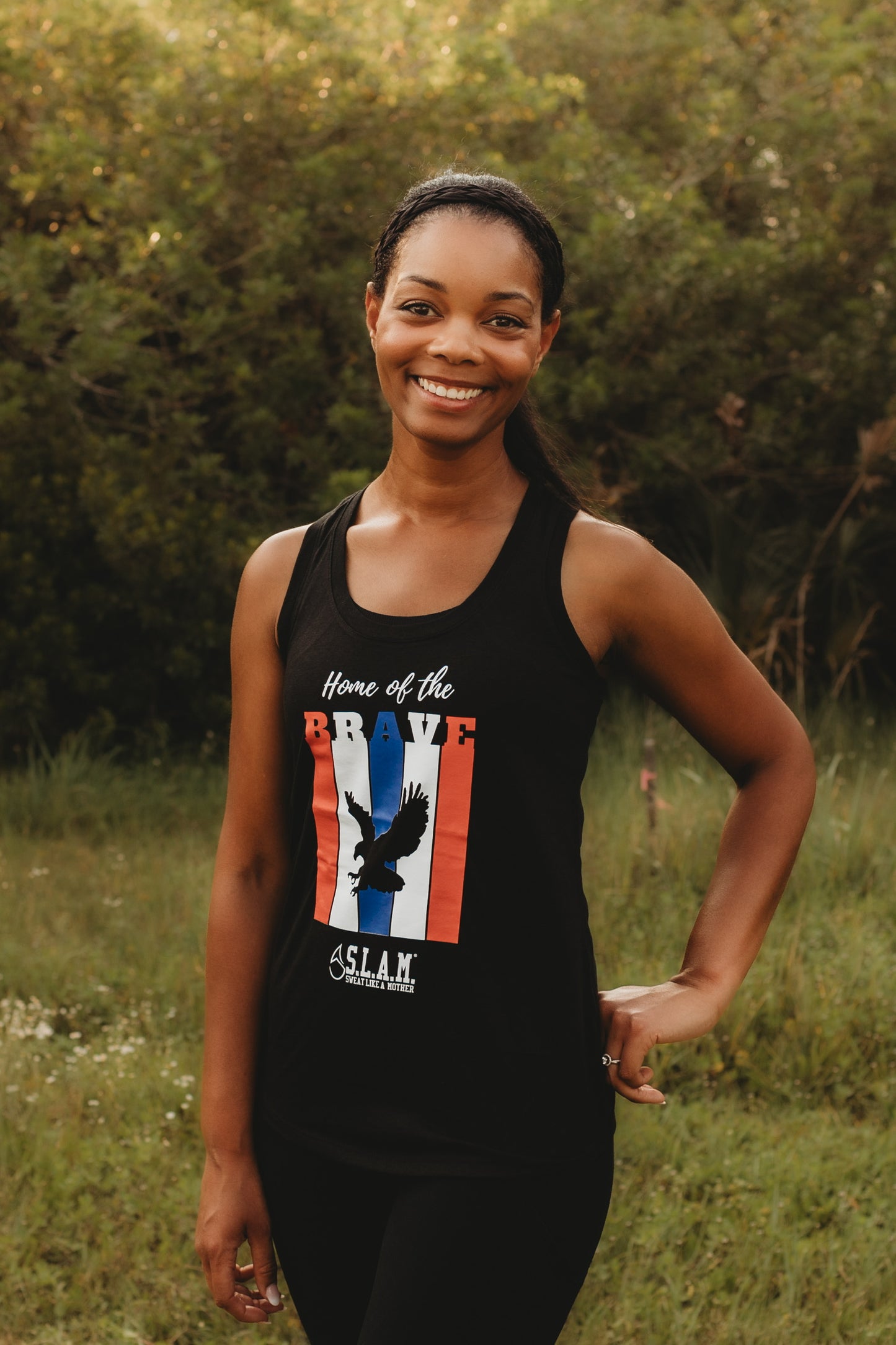 Patriotic SLAM Racerback Tank