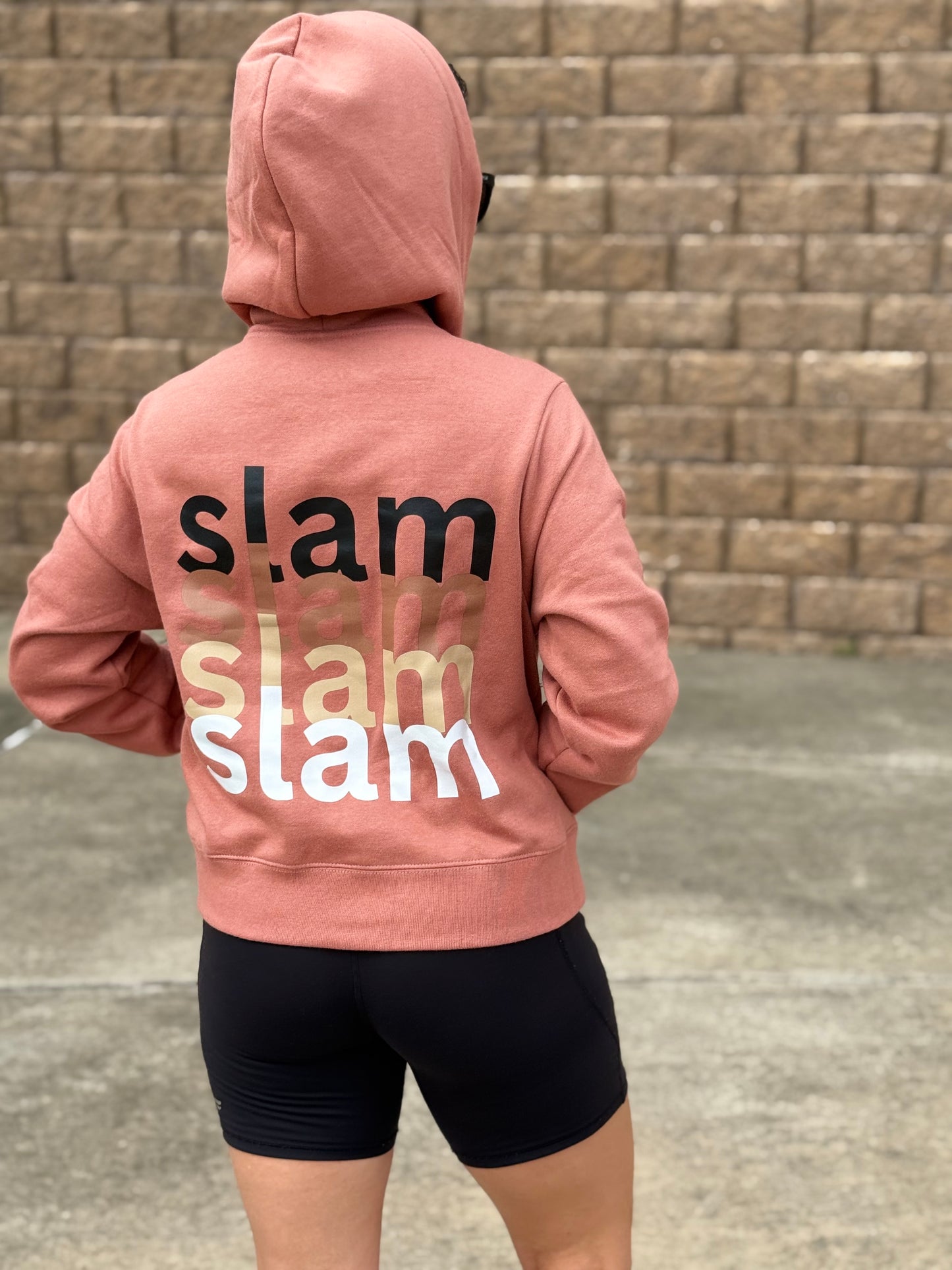 *Preorder* SLAM On Repeat Full Zip Crop Hoodie