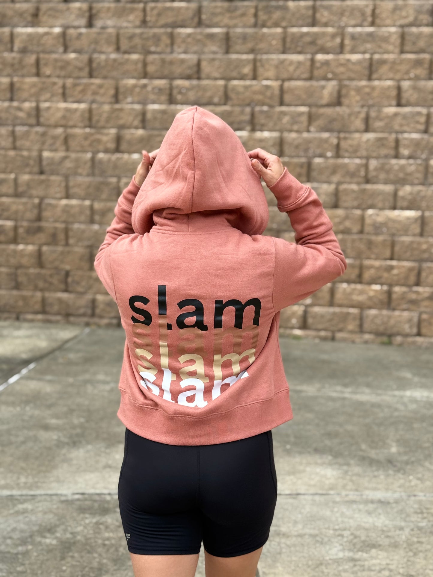 *Preorder* SLAM On Repeat Full Zip Crop Hoodie