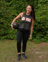 S.L.A.M. Be You Dark Gray Racerback Crop