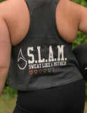 S.L.A.M. Be You Dark Gray Racerback Crop