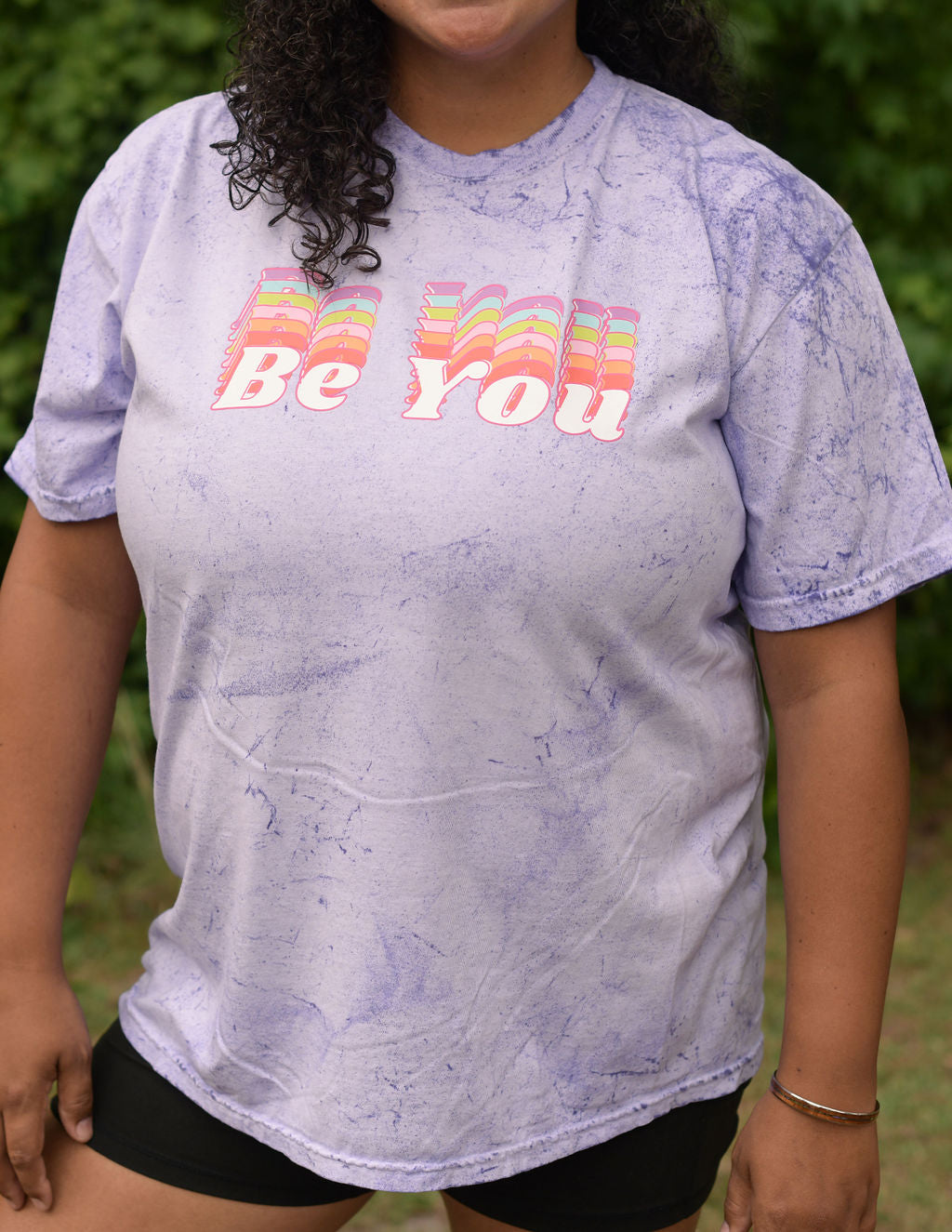 S.L.A.M. Be You Purple Colorblast Tee