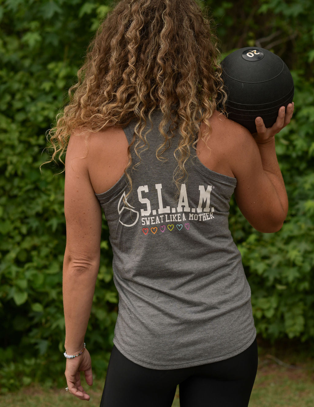 S.L.A.M. Be You Gray Triblend Racerback Tank