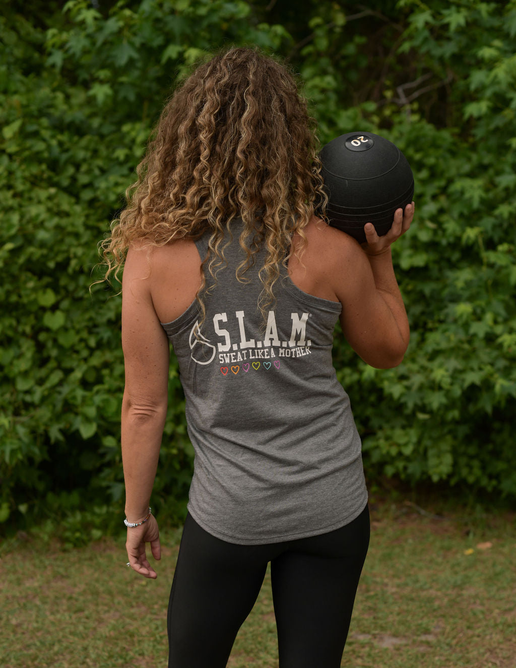 S.L.A.M. Be You Gray Triblend Racerback Tank