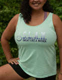 Sweat Like a Mother Iconic Logo Ombre Beach Wash Tank