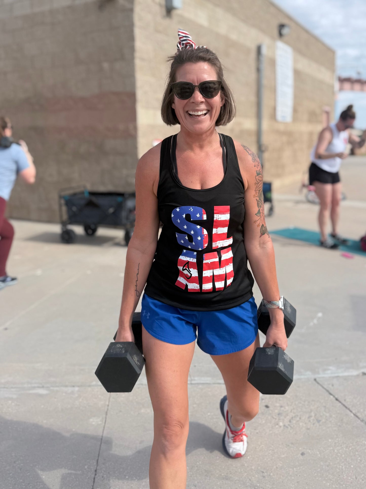Patriotic SLAM Racerback Tank