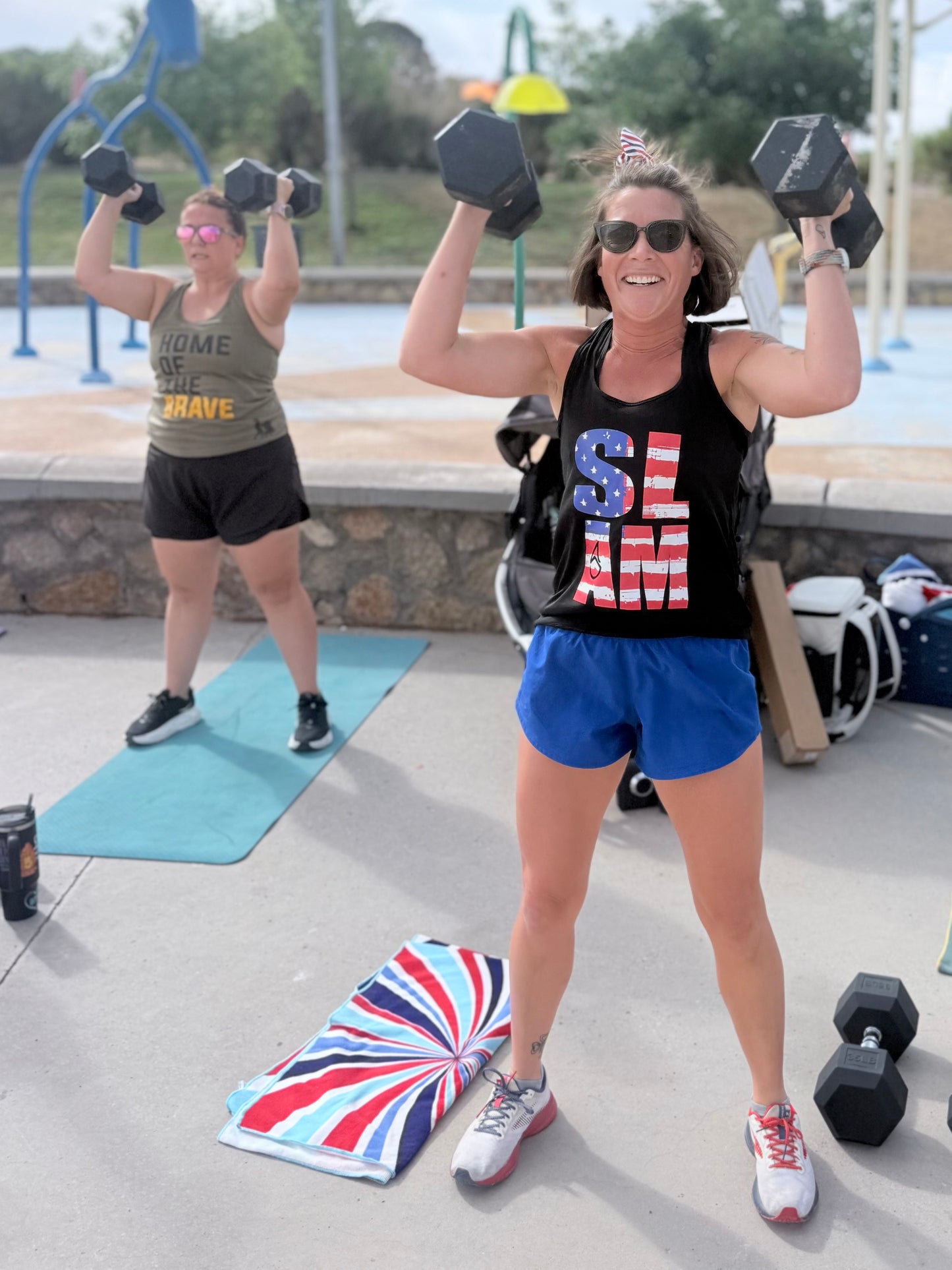 Patriotic SLAM Racerback Tank
