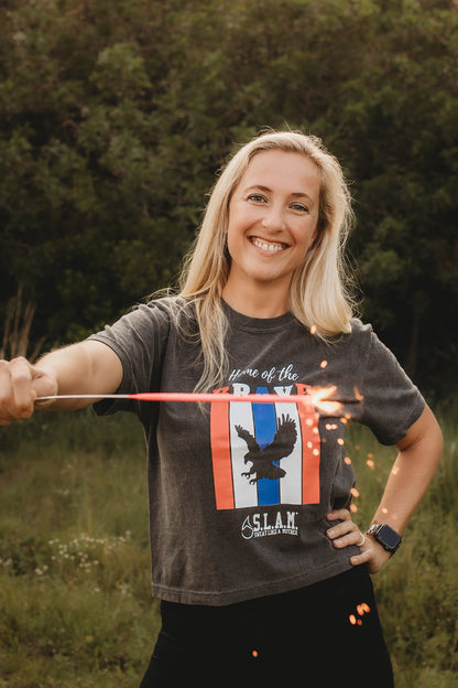 Patriotic SLAM Boxy Tee