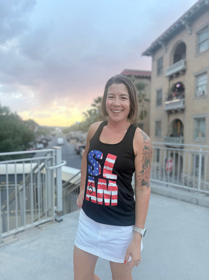 Patriotic SLAM Racerback Tank