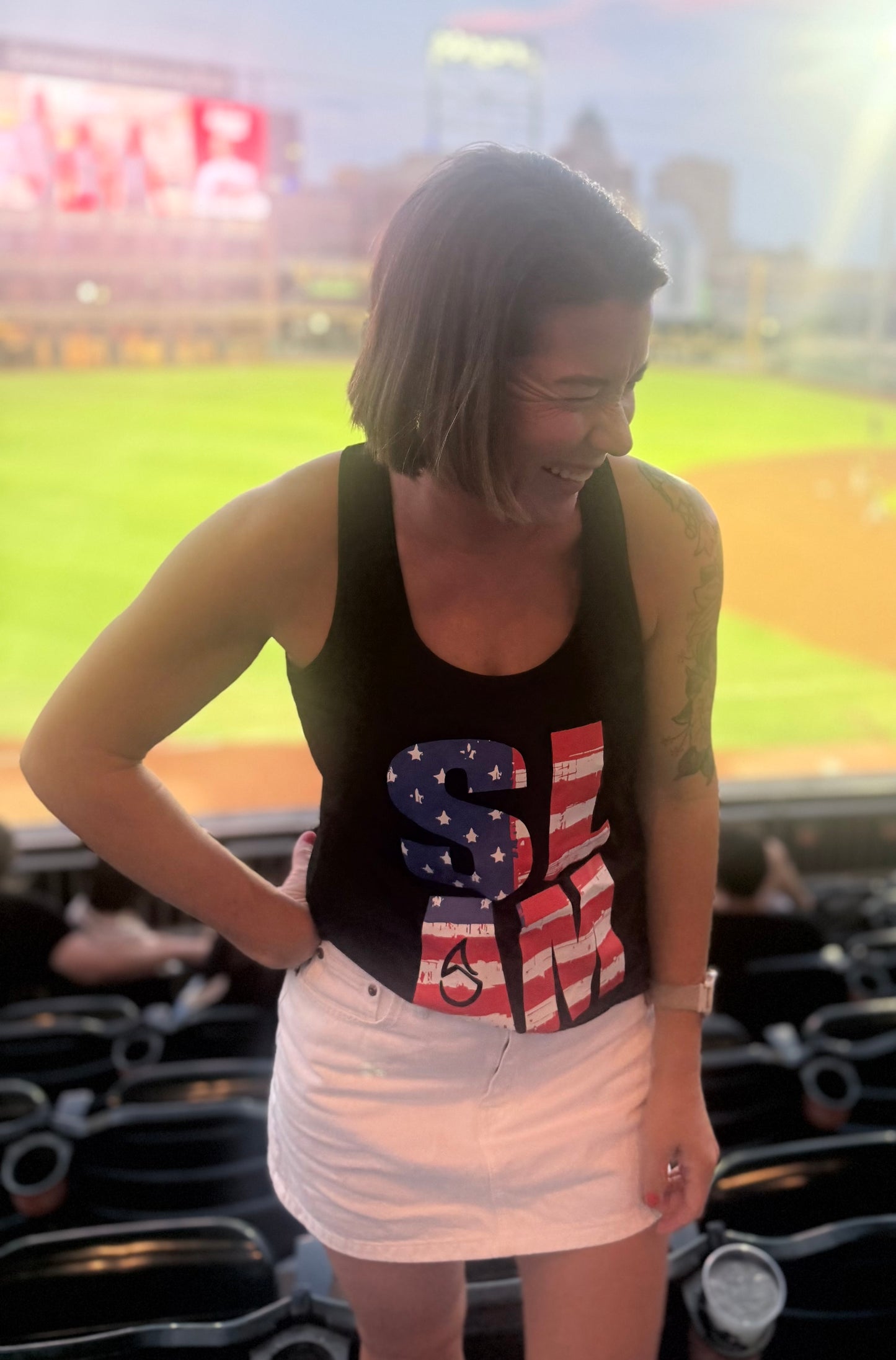 Patriotic SLAM Racerback Tank
