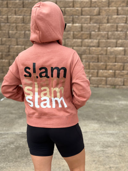 *Preorder* SLAM On Repeat Full Zip Crop Hoodie