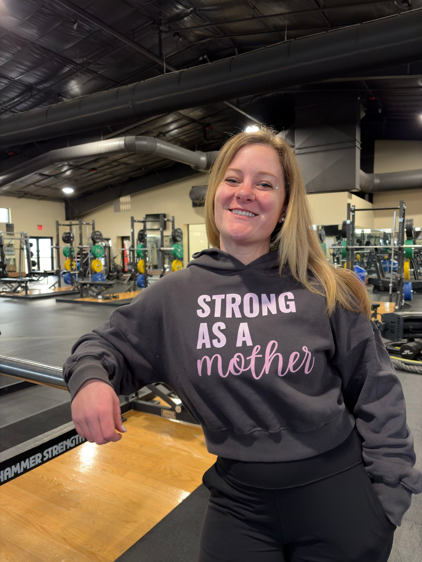 Strong As A Mother SLAM Super Crop Hoodie