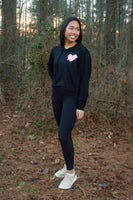 Sweat Like A Mother - Heart Crop Hoodie
