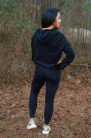 Sweat Like A Mother - Heart Crop Hoodie